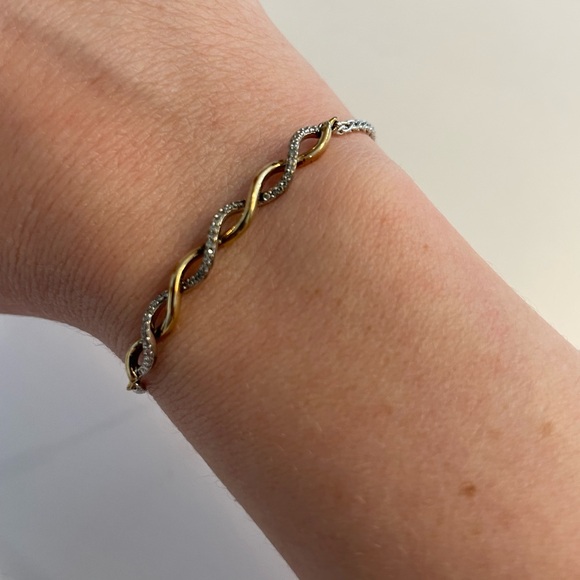 Two-Toned Infinity Twist Bolo Bracelet from Kay Jewelers - Picture 3 of 3